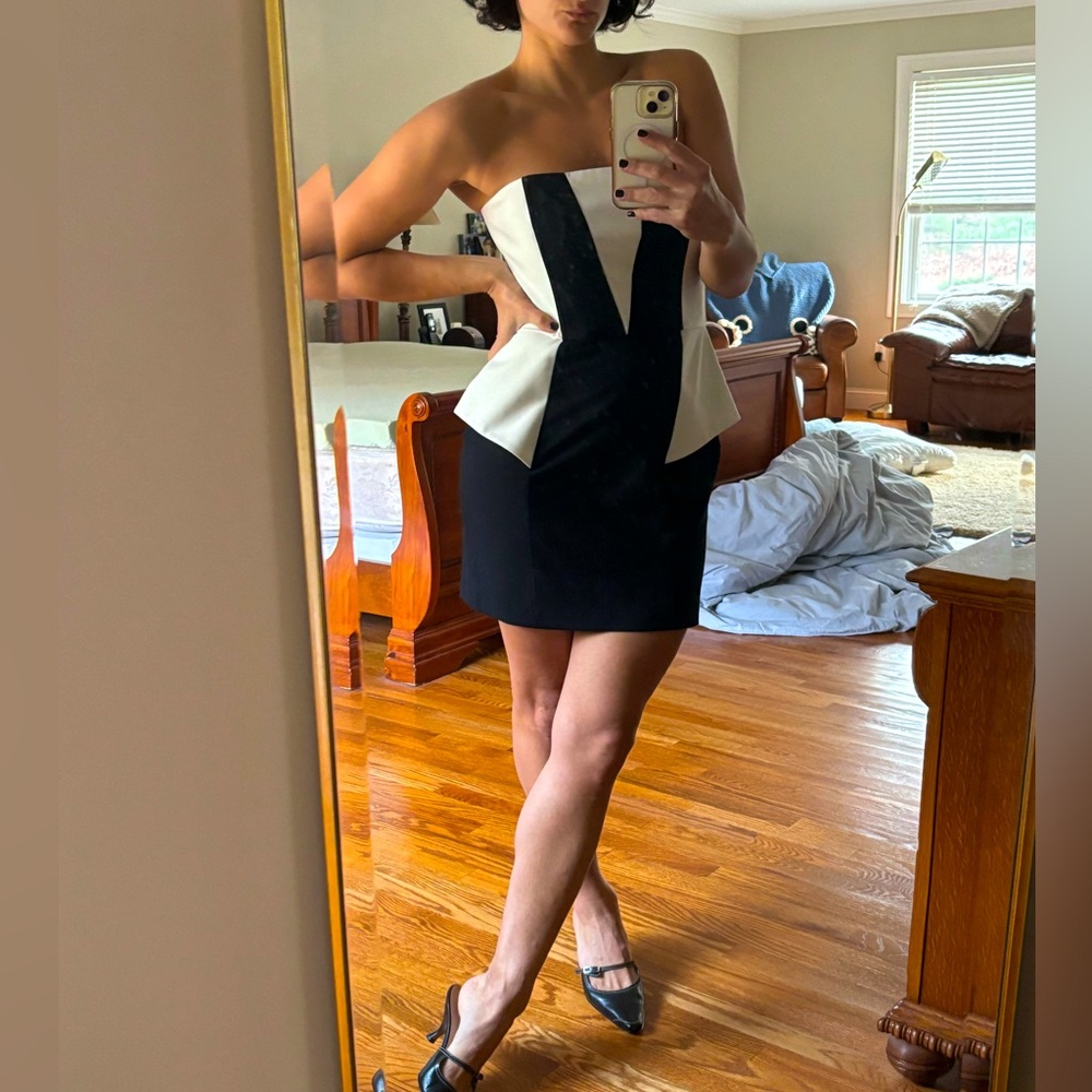 NWT Black and White Mason Dress
